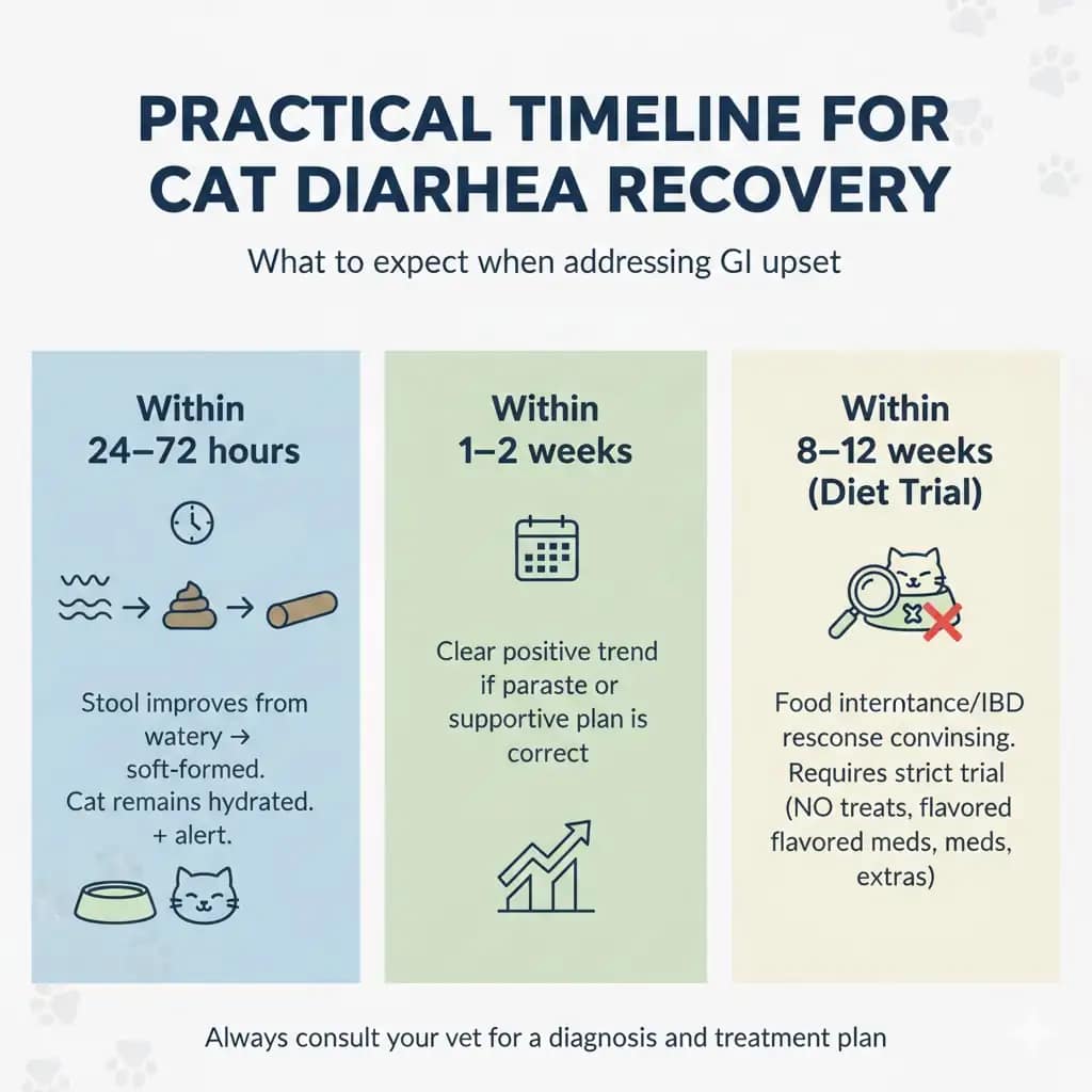 Cat Diarrhea practical timeline