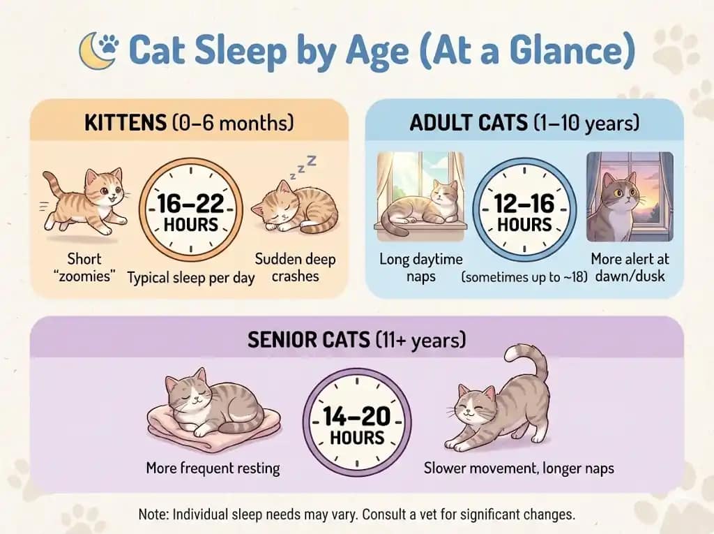 Cat Sleep by Age