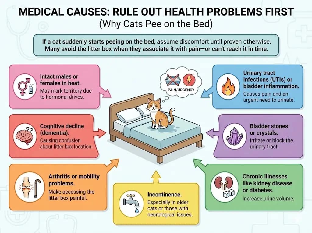 Why Cats Pee on the Bed
