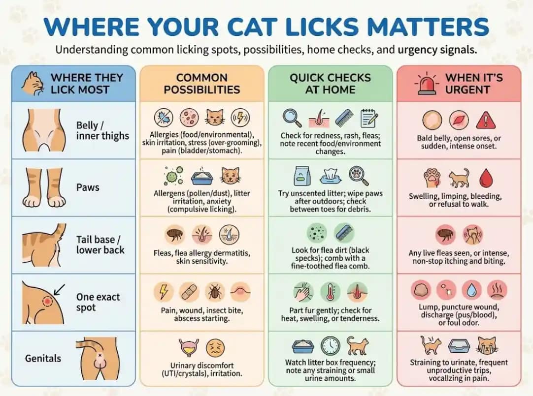 Why Do Cats Lick Themselves