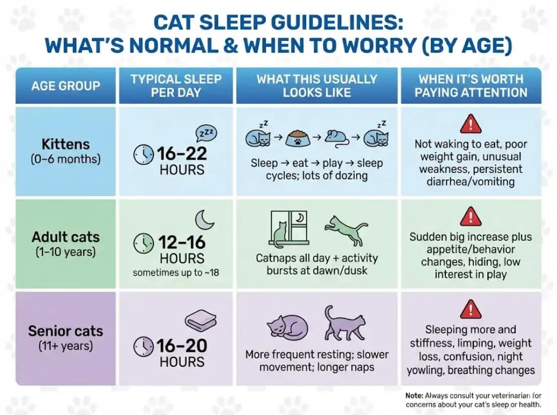 Normal Cat Sleep Hours