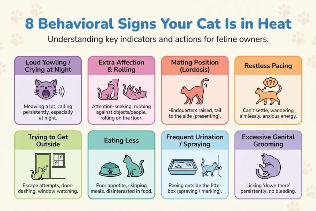8 Behavioral Signs Your Cat Is in Heat