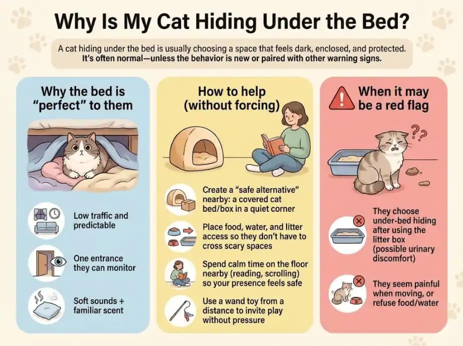 Why Is My Cat Hiding Under the Bed