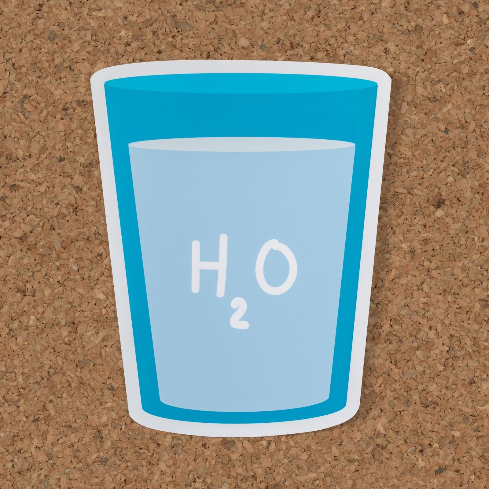 Glass of drinking water icon